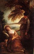 Thomas Gainsborough Haymaker and Sleeping Girl oil painting on canvas